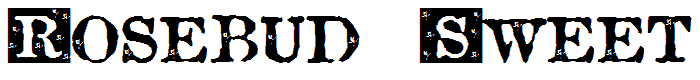 Rosebud Sweet font